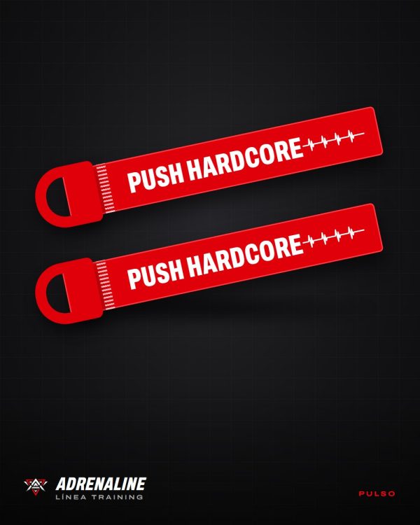 Straps de levantamiento PUSH HARDCORE rojos de Adrenaline